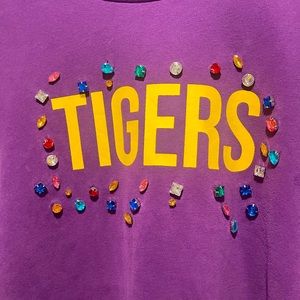 Queen of Sparkles Tigers Bling Sweater